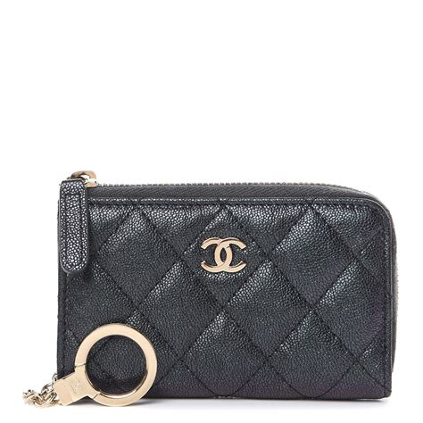 key pouch chanel|Chanel zipped wallet.